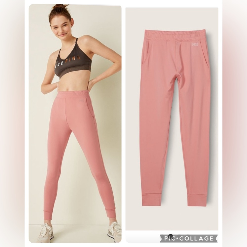 Ultra high waisted joggers pink rose XS